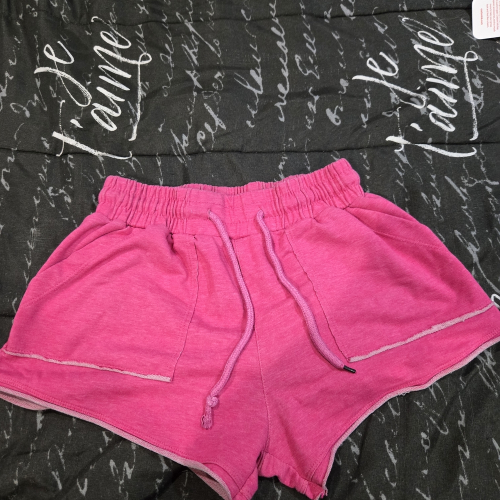 Pink Casual Shorts